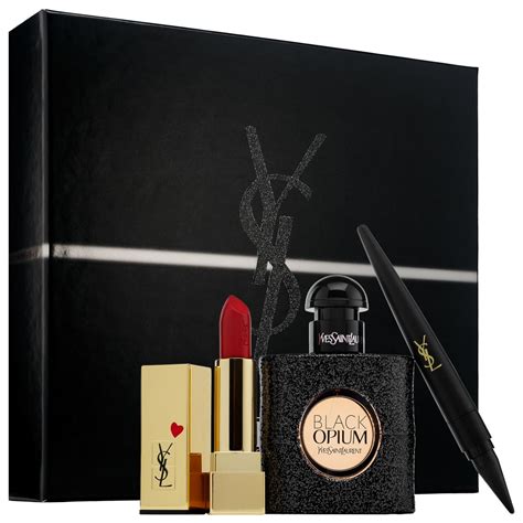 black opium gift set ysl|black opium gift set sale.